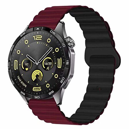 Amazfit Watch GTR 3 Pro-GTR 3-GTR 2e-GTS 2-GTR 47mm 22mm Uyumlu Harmony Duo Magnetik Silikon Kordon