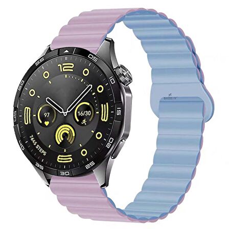 Amazfit Watch GTR 3 Pro-GTR 3-GTR 2e-GTS 2-GTR 47mm 22mm Uyumlu Harmony Duo Magnetik Silikon Kordon