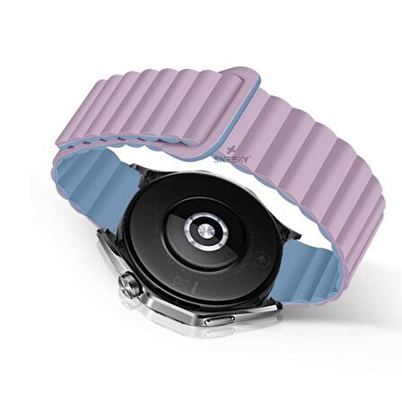 Amazfit Watch GTR 3 Pro-GTR 3-GTR 2e-GTS 2-GTR 47mm 22mm Uyumlu Harmony Duo Magnetik Silikon Kordon