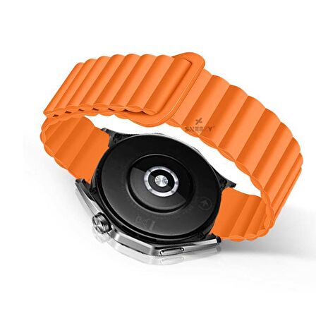 Samsung Galaxy Watch 5 40-44mm Uyumlu 20mm Harmony Duo Magnetik Silikon Kordon