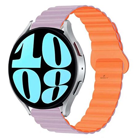Huawei Watch GT 3 Elegant – Active 42mm Uyumlu 20mm Harmony Duo Magnetik Silikon Kordon