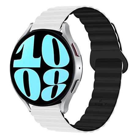 Huawei Watch GT 2 Elegant-Classic 42mm Uyumlu 20mm Harmony Duo Magnetik Silikon Kordon