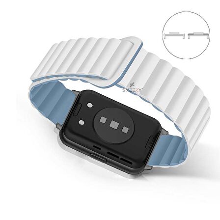 Huawei Watch Fit 2 İle Uyumlu Harmony Duo Magnetik Silikon Kordon
