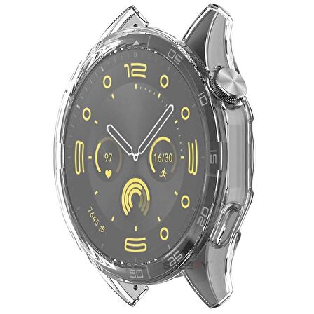 Sneezy Huawei Watch Gt4 46mm Tpu Yumuşak Silikon Kasa Ve Ekran Koruyucu