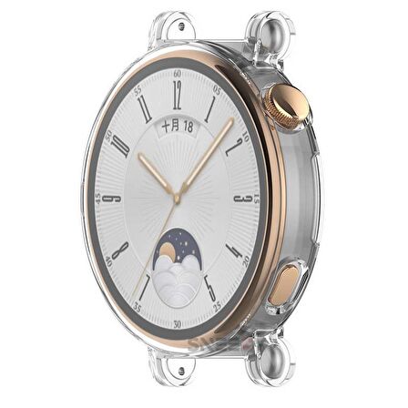 Sneezy Huawei Watch Gt4 41mm Tpu Yumuşak Silikon Kasa Ve Ekran Koruyucu