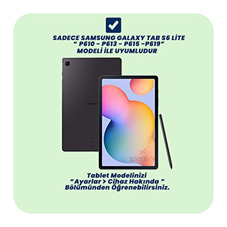 Samsung Tab S6 Lite P610 10.4 İnç Uyumlu StyleTech Bluetooth Klavyeli Çok Yönlü Kılıf