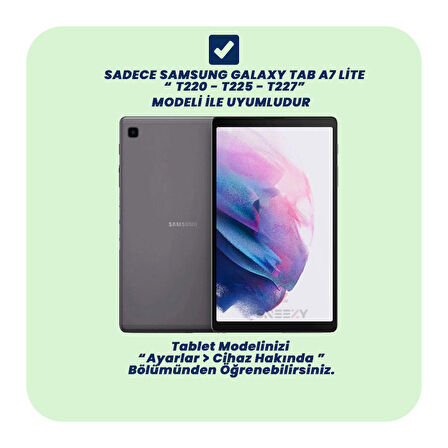 Samsung Tab A7 Lite T220 8.7 İnç Uyumlu Galaxy Shell Astront Temalı Çocuk Tablet Kılıfı