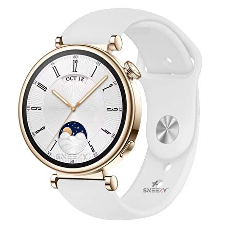 Sneezy Huawei Watch GT 4 41mm İle Uyumlu 18mm PureLux Soft Silikon Kordon
