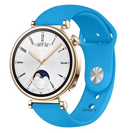 Sneezy Huawei Watch GT 4 41mm İle Uyumlu 18mm PureLux Soft Silikon Kordon