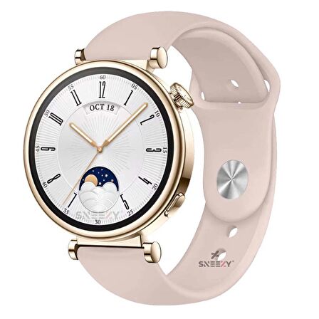 Sneezy Huawei Watch GT 4 41mm İle Uyumlu 18mm PureLux Soft Silikon Kordon