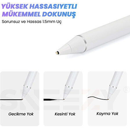 Samsung Tab A9 Plus X210 11 İnç Uyumlu InkScribe Dokunmatik Çizim ve Tasarım Kalemi Staylus Pencil