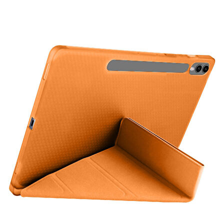 Samsung Galaxy Tab S7 Plus T970 12.4 İnç Katlanabilir Kalemlikli Standlı Akıllı Kılıf