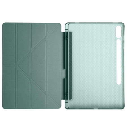 Samsung Galaxy Tab S8 Plus X800 12.4 inç Katlanabilir Kalemlikli Standlı Akıllı Kılıf