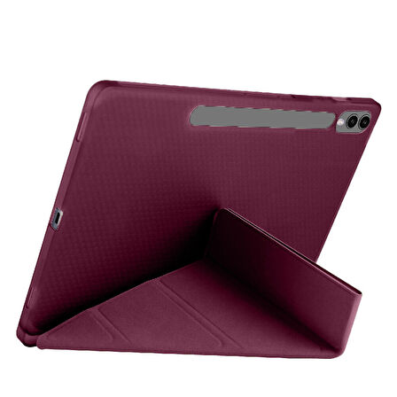 Samsung Galaxy Tab S9 Fe Plus X610 12.4 İnç Katlanabilir Kalemlikli Standlı Akıllı Kılıf