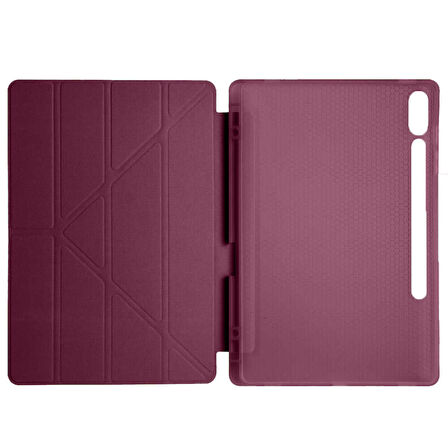 Samsung Galaxy Tab S9 Plus X810 12.4 İnç Katlanabilir Kalemlikli Standlı Akıllı Kılıf