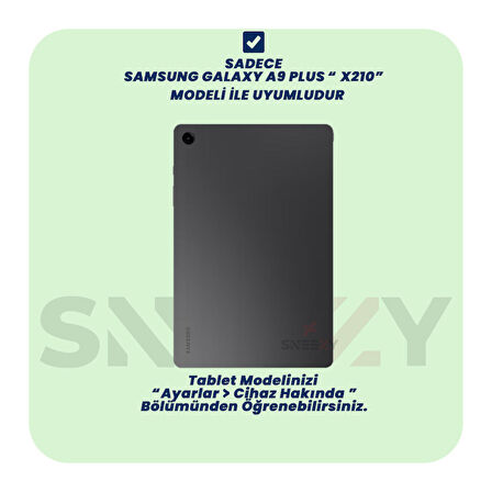 Samsung Tab A9 Plus X210 11 İnç Katlanabilir Kalemlikli Standlı Akıllı Kılıf