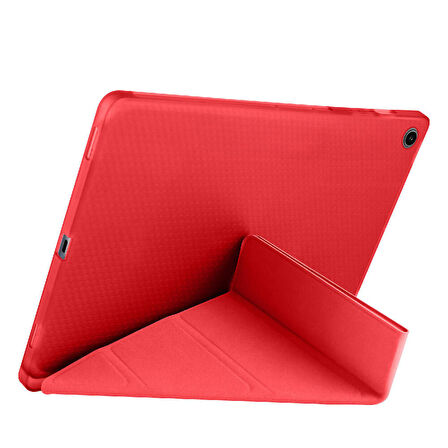 Samsung Tab S6 Lite P610 10.4 İnç Katlanabilir Kalemlikli Standlı Akıllı Kılıf