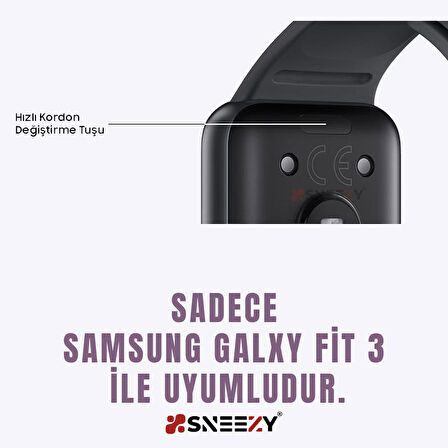 Sneezy Samsung Galaxy Watch Fit 3 PC Sert Kasa Ve Ekran Koruyucu