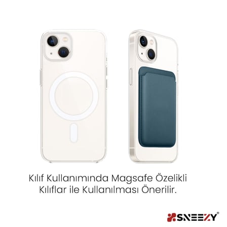 Sneezy İphone 14-14 Plus-14 Pro-14 Pro max Uyumlu Birinci Sınıf Magsafe Cüzdan Magsafe Deri Kartlık