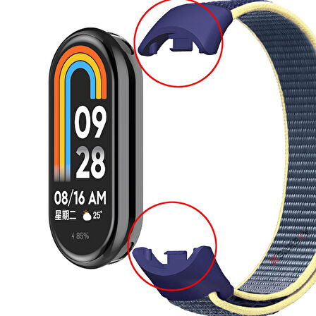 Xiaomi Mi Band 8 İle Uyumlu Hasır Nylon Akıllı Bileklik Kordon - Saat Kordonu