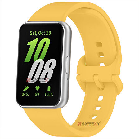Sneezy Samsung Galaxy Fit 3 Kordon PureLux Soft Yumuşak Silikon Kordon Kayış