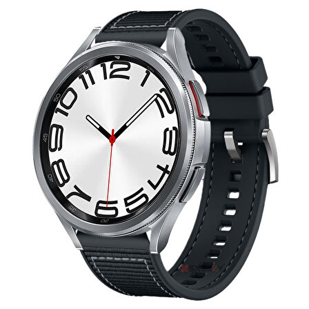 Samsung Gear S3 Frontier R760 - S3 Classic R770 22mm Uyumlu Dikiş Desenli Dokuma Silikon Kordon