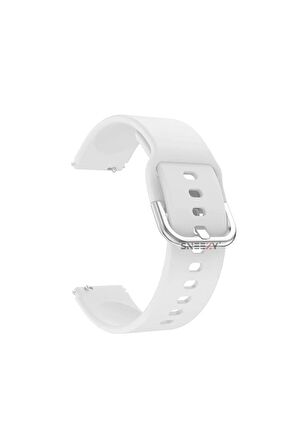 Huawei Watch Gt3 42mm Ile Uyumlu 20mm Purelux Soft Tokalı Silikon Kordon Dayanıklı Spor Stil