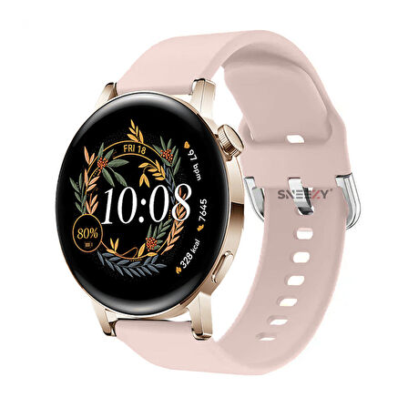 Huawei Watch Gt3 42mm Ile Uyumlu 20mm Purelux Soft Tokalı Silikon Kordon Dayanıklı Spor Stil