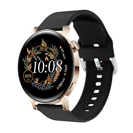 Huawei Watch Gt2 42mm Ile Uyumlu 20mm Purelux Soft Tokalı Silikon Kordon Dayanıklı Spor Stil