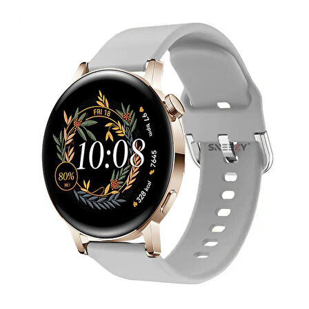 Huawei Watch Gt2 42mm Ile Uyumlu 20mm Purelux Soft Tokalı Silikon Kordon Dayanıklı Spor Stil