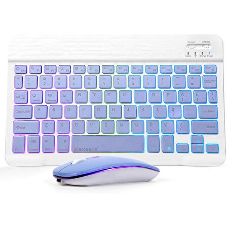 Honor Pad 9 RGB Işıklı Bluetooth & Wireless Türkçe Klavye Mouse Seti