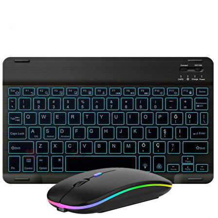 Honor Pad 9 RGB Işıklı Bluetooth & Wireless Türkçe Klavye Mouse Seti