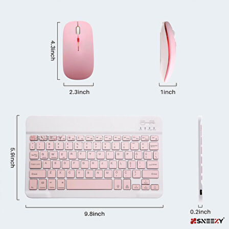 Honor Pad 8 RGB Işıklı Bluetooth & Wireless Türkçe Klavye Mouse Seti