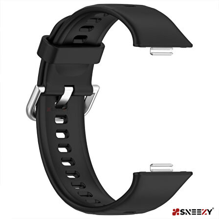 Sneezy Huawei Watch Fit 3 Kordon - PureLux Soft Tokalı Silikon Kordon