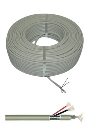 SNRELK 2+1 Güvenlik Kamera Kablosu İç-Dış Mekan Cctv Kablo 