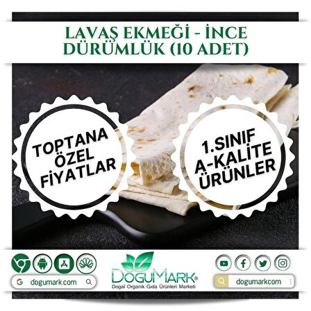 Lavaş Ekmeği – İnce Dürümlük (10 Adet)