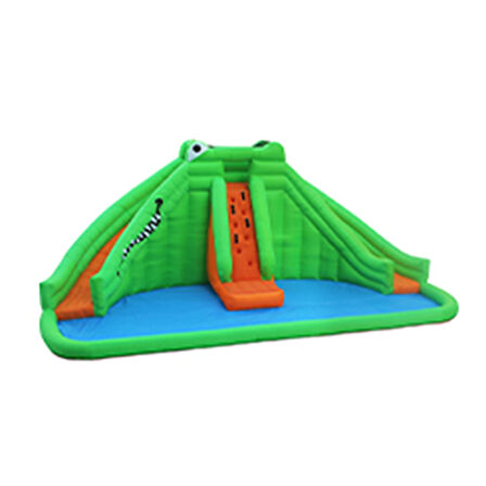 Safari Çift Kaydıraklı Şişme Aqua Su Parkı Şişme Oyun Parkı Şişme Su Kaydırağı Modelleri Fiyatlar