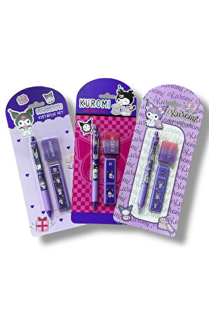 Kuromi Kalem Silgi 0.7 Uç Set