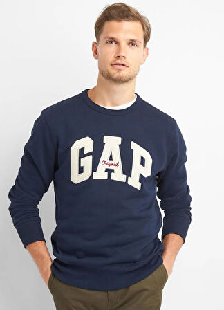 Gap Original Arch Crew Gap Logo 852079 Erkek Sweatshirt