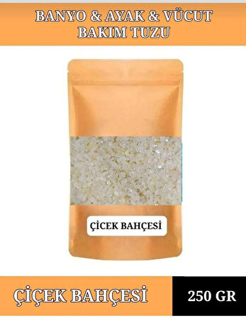 250 gr ÇİÇEK BAHÇESİ KOKUSU Banyo Tuzu Küvet & Jakuzi Tuzu Manikür & Pedikür Tuzu & Ayak Bakım Tuzu.