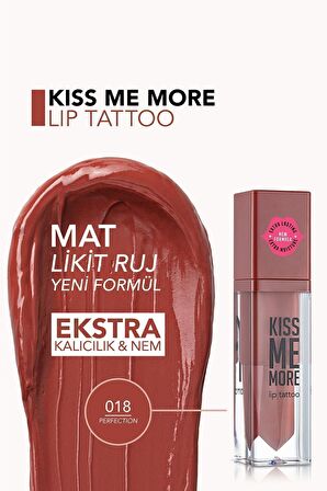 Flormar Uzun Süre Kalıcı Mat Ruj - Kiss Me More-018 Perfection-8682536040853