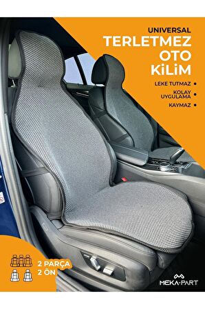 Meka Part Oto Koltuk Koruyucu Kılıf 2 Parça Universal Ön Koltuklar %100 Pamuk