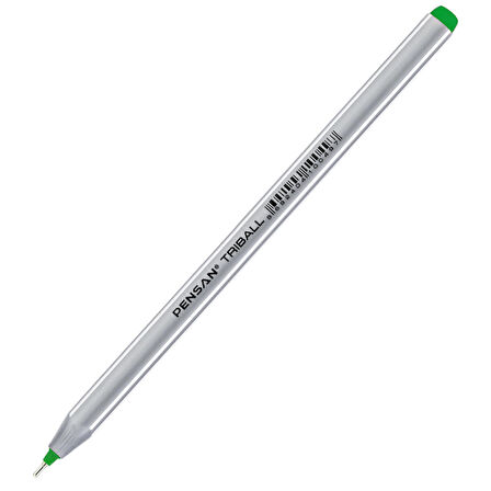Pensan Tükenmez Kalem Triball 1.0 MM Bilye Uç Yeşil 12 Lİ-12-LI-PKT