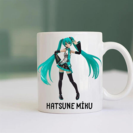 Hatsune Miku Tasarımlı Kupa Bardak
