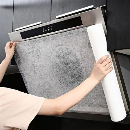 caselka® 2li Yağ Emici Duman Önleyici Pratik Mutfak Davlumbaz Koruyucu Dayanıklı Yedek Filtre 45x90cm