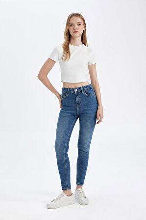 DeFacto Skinny Fit Yüksek Bel Bilek Boy Jean Pantolon C7611AX24WNNM28