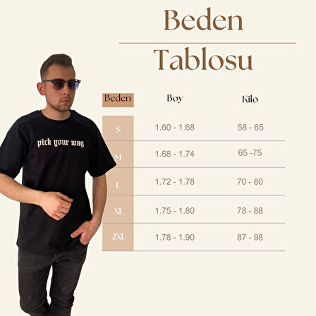 Erkek Tişört Baskılı Bisiklet Yaka Oversize Siyah Comfort T-shirt Erkek Tshirt