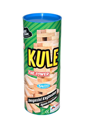Ahşap Kule Denge Oyunu – 54 Parça Strateji ve Eğlence