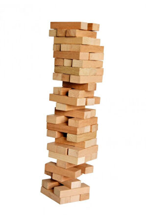 Ahşap Kule Denge Oyunu – 54 Parça Strateji ve Eğlence