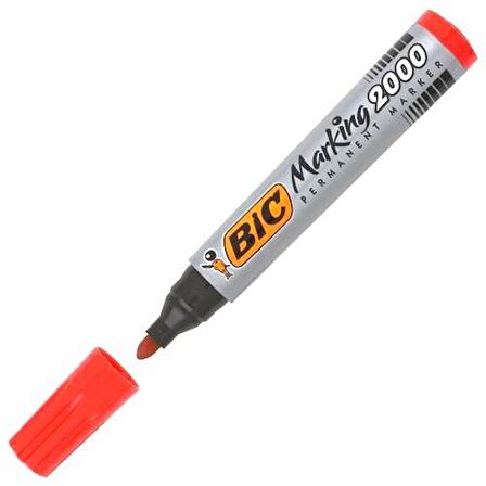 BIC 2000 YUVARLAK UÇLU MARKÖR KIRMIZI (12 ADET)